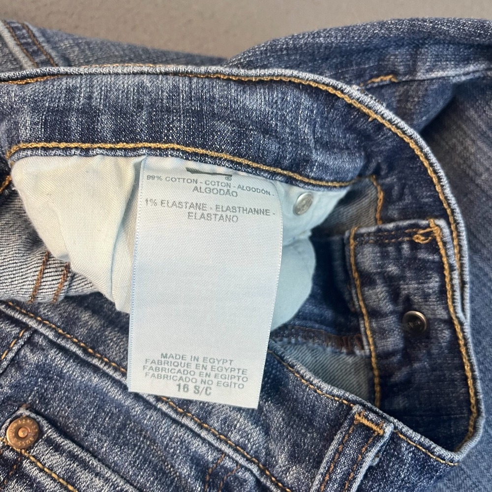Levi's 505 Womens 16 Jeans Blue Denim Faded Wash Straight Leg Mid‎ Rise Y2K VTG - Picture 3 of 9